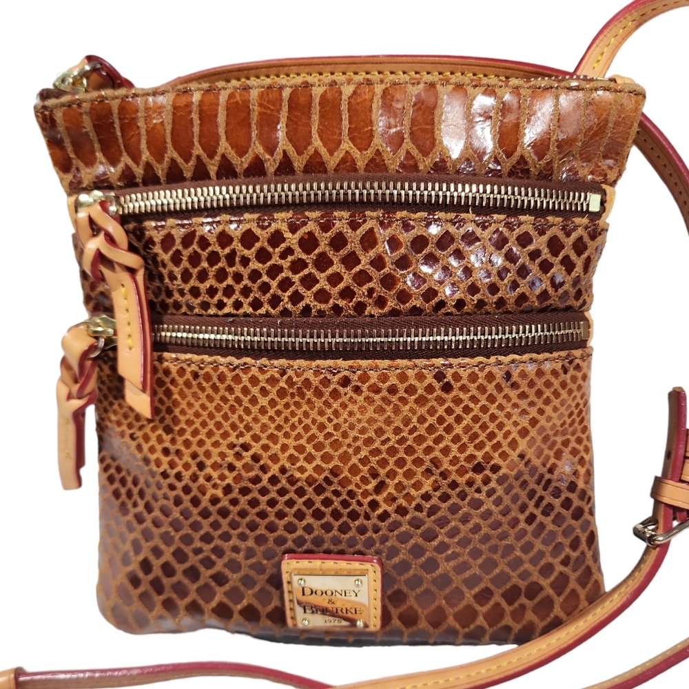 Dooney and Bourke Sneak Embossed Leather Crossbody Bag
